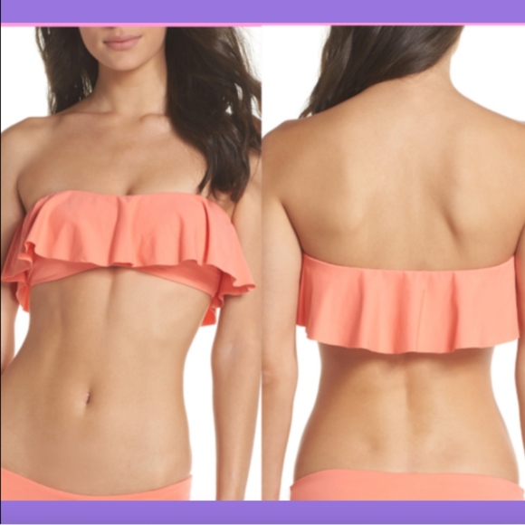NEW $88 L Space 'Lynn' Ruffle Bikini Top in Fruit‎ Punch [ SZ Medium ] #2188 - Picture 1 of 8